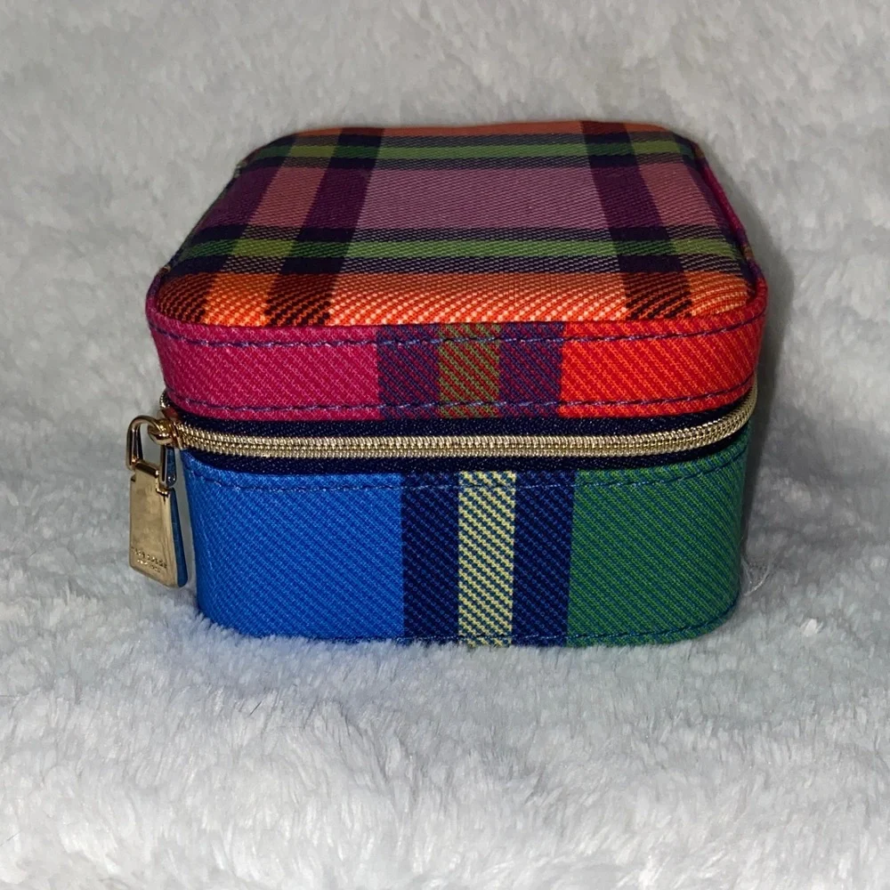 Kate Spade"Grand Plaid Duo" Jewelry Organizer - Picture 2 of 13